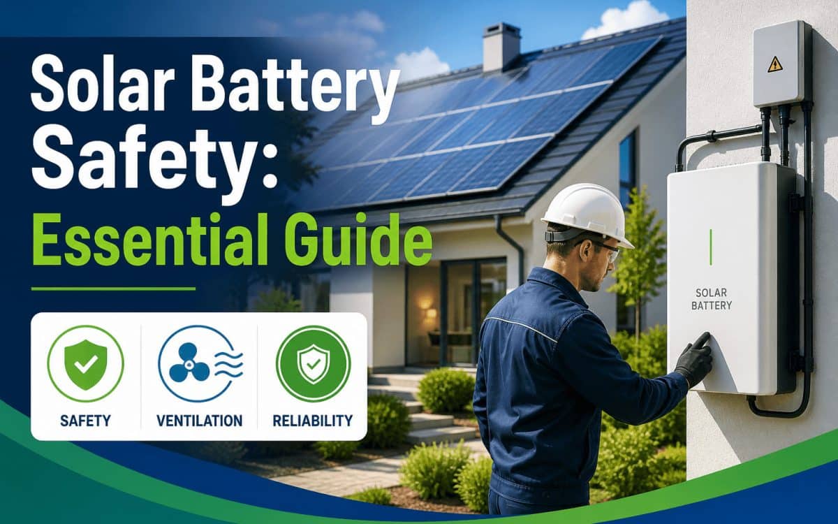 solar battery safety essentials: home energy storage system safe installation and ventilation