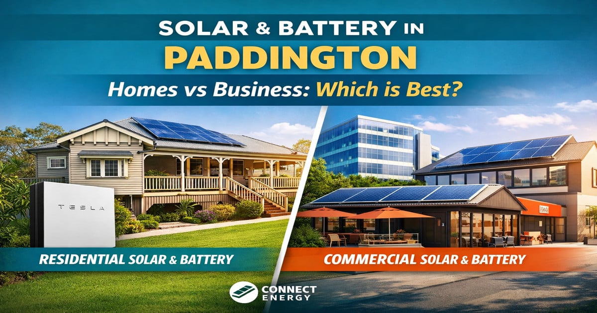 solar and battery Paddington systems Brisbane