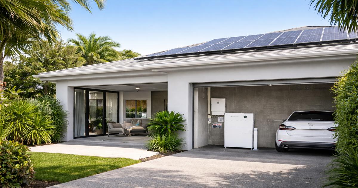 Solar battery Brisbane installation in homes with wall mounted battery system