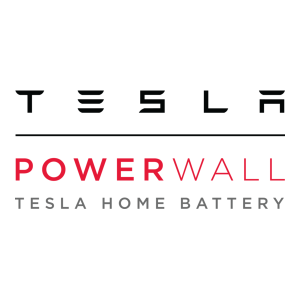 Tesla Powerwall home battery storage system official logo.