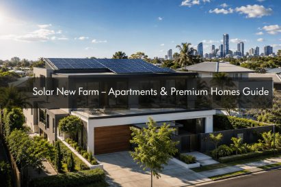 Solar New Farm installation on luxury home in Brisbane suburb