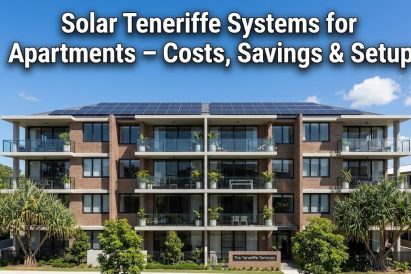 Solar Teneriffe installation on apartment building in Brisbane